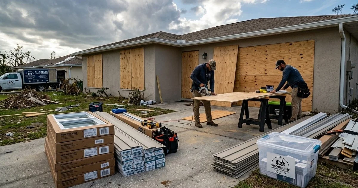 Emergency Board-Up vs Permanent Storm Repair: Understanding the Two Phases